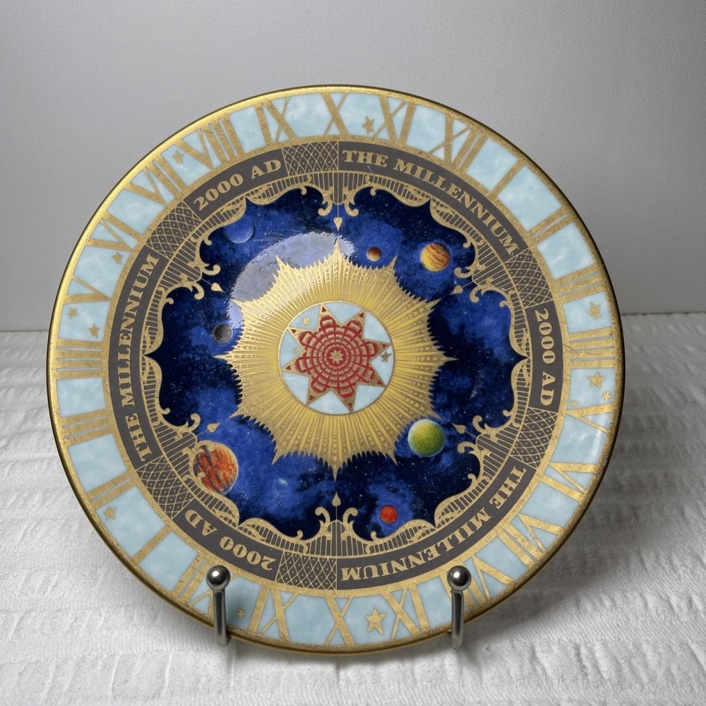 Royal Worcester - "The Millennium" 2000AD Porcelain Plate Limited Edition 8" Y2K